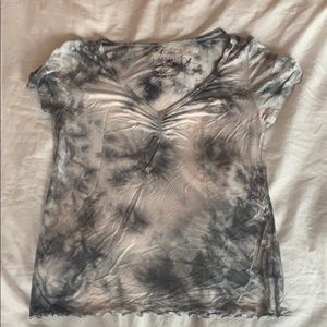Tie dye American eagle top